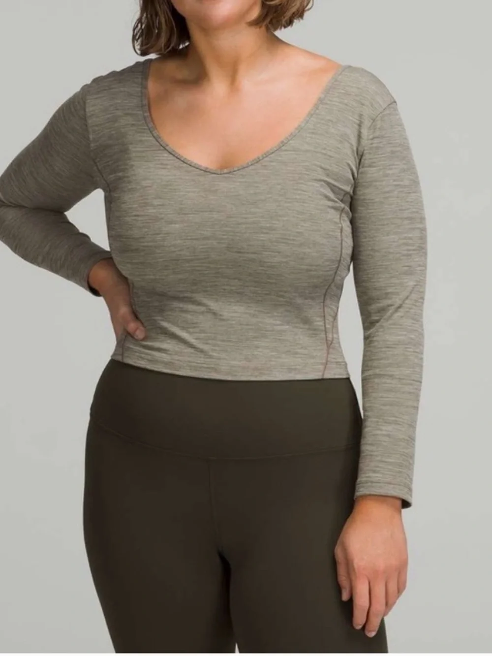 Lululemon Align Long Sleeve Shirt in Heathered Rover